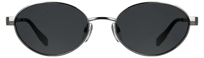 Produktbild von KARL LAGERFELD Women's Sunglasses KL366S - Dark Silver with Solid Smoke Lens