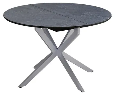 Produktbild von Esstisch Vicco Loyd Anthrazit/Grau 120 x 120 cm ausziehbar, Model 59377