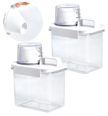Image de Omgoods - Lot de 2 boîtes de rangement pour lessive