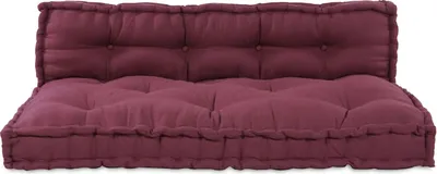 Produktbild von Palettenkissen mit Rückenstütze Rot Stoff, Klassische Sofas DesignMöbel Neu