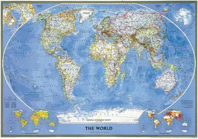 Produktbild von Politische Welt Klassische Wandkarte 1:31 854 000