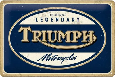 Produktbild von Nostalgic-Art - Blechschild 20 x 30cm - Triumph - Legendary Motorcycles