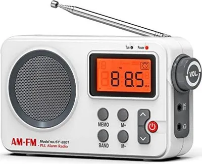 Image de Radio portable - Noir - Avec écran - Radio à batterie