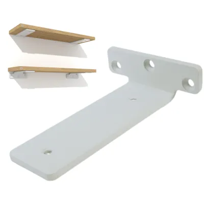 Produktbild von Moderne T-Halterung 150 mm in Weiß, 2 Stück