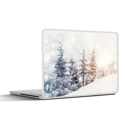 Produktbild von MuchoWow® Laptop Aufkleber Sticker Cover Baum - Schnee - Winter 30x21 cm - Sticker für Laptop - Selbstklebend