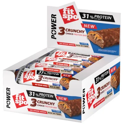 Immagine prodotto di Barretta Fit Spo Power | 3 Choco Crunchy - 31% di proteine