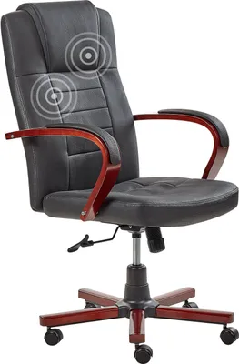 Obrázok produktu pre BELIANI Masážne kreslo čierna koža otočné s kolieskami ergonomické nastaviteľná výška moderný štýl kancelária