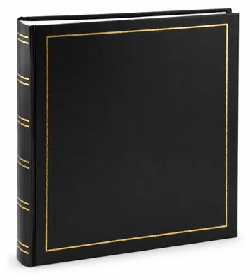 Produktbild von Treadition Fotoalbum Fotobox Einsteck Foto Memo Album Buchalbum - Farbe: Schwarz | Format: 30x30 Fotoalbum