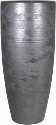 Produktbild von INNA-Glas Große Keramik Vase mit Maserung, schwarz, 90 cm, Ø 37 cm - Tischvase