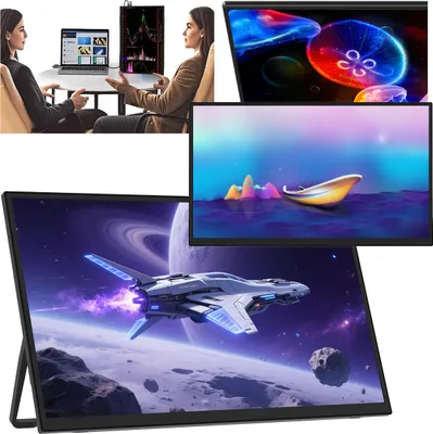 Zdjęcie produktu dla Monitor Przenośny Do Laptopa Telefonu 18,5" 1920*1080p Fhd Zeuslap Z18s