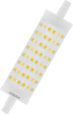 Image de OSRAM Lampe LED à intensité variable avec culot R7s, tube LED de 15W, remplacement d'une ampoule de 125W, blanc chaud (2700K)