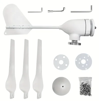 Imagen del producto de Turbina eólica horizontal - Aerogenerador - Generador de energía eólica - Aerogenerador - Molino de viento - 48V 1000W