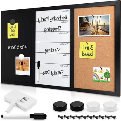Image de Planning hebdomadaire - Tableau magnétique - 1 pièce - 70 x 50 cm