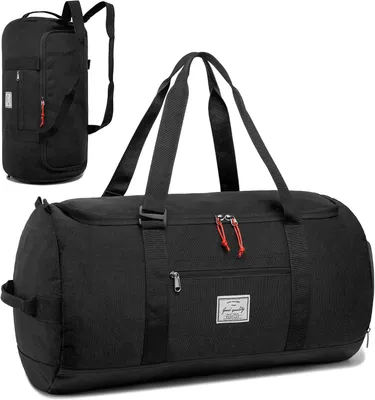 Produktbild von Reisetasche 60 l, schwarz, wasserdicht, Rucksack für Reisen