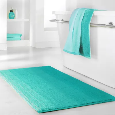 Produktbild von Dyckhoff Badematte Colori türkis 70.0 x 120.0 cm (09285-29-350)