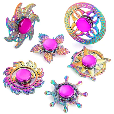 Produktbild von 6er-Set sensorische Fidget-Spinner für Kinder