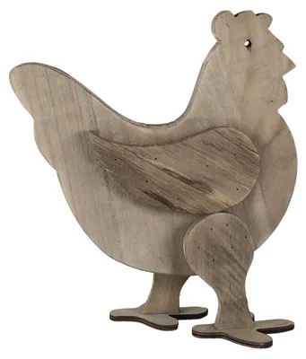 Produktbild von Clayre & Eef Figur Huhn 31x16x35 cm Braun Holz