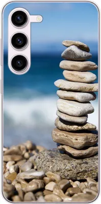Produktbild von König Design Hülle kompatibel mit Samsung Galaxy S23 Plus Kunststoff Soft Handyhülle - Handy Case Steine
