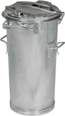 Produktbild von Systemmülleimer 50 l verzinkt mit Verschlussbügel
