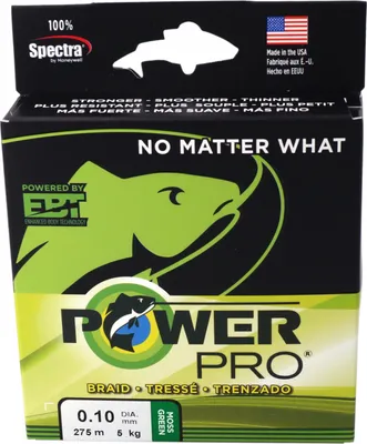 Produktbild von POWERPRO Classic, 135m, 0,06mm, 3kg / 6,61lbs, moosgrün, Geflochtene Angelschnüre, PPBI13506MG