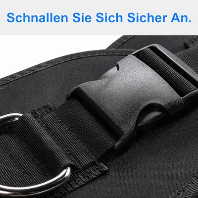 Produktbild von 2 in 1 Gewichthebergürtel Dip-Gürtel mit langer Stahlkette, Kraftsportgürtel, Fitnessgürtel für Klimmzüge, Kniebeugen, Kraftdreikampf und Kreuzheben
