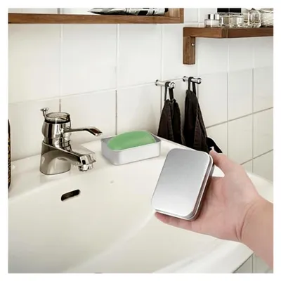 Produktbild von 3 Stück Seifendose aus Aluminium, wasserdichte Seifenbox für Festes Shampoo, Seifenbehälter mit Abtropfgitter,Seifensäckchen, Reise Seifenschale, Seifenbehälter für zu Hause und Reisen