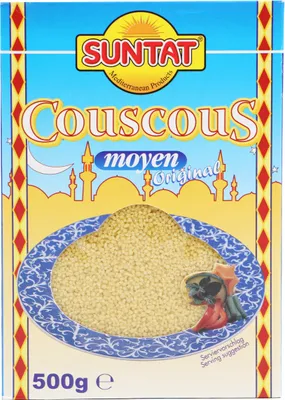 Produktbild von Suntat Couscous, fein, 500 g – Vielseitiger Hartweizengrieß für mediterrane und orientalische Gerichte