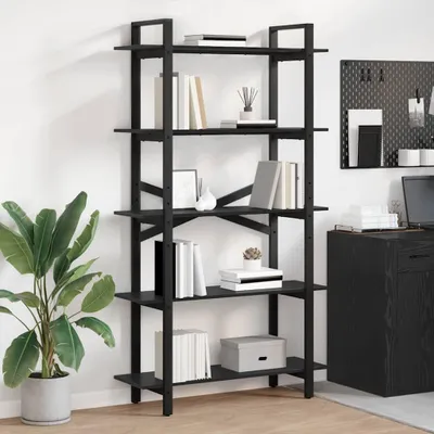 Obrázok produktu pre Maison Exclusive – Knihovňa s 5 policami, rozmer 100 x 33,5 x 178 cm, materiál: drevovláknité dosky