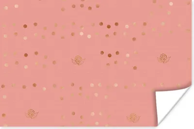 Produktbild von MuchoWow® Poster Muster - Luxus - Rosa 180x120 cm - Fotoplakat