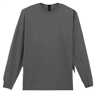 Produktbild von Gildan 2400 | Ultra Baumwolle Long Sleeve Herren T-Shirt - Farbe: Charcoal (Solid) - Größe: 5XL