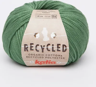 Produktbild von RECYCLED von Katia - grün (108) - 50 g / ca. 140 m Wolle
