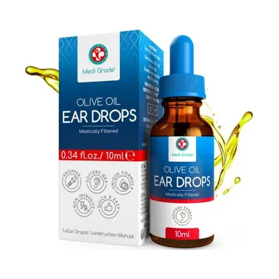 Produktbild von Medi Grade Olive Oil Ear Drops 10 ml – Ohrentropfen mit medizinischem Olivenöl