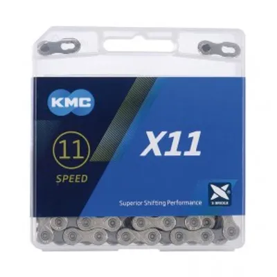 Produktbild von Schaltungskette KMC X11 silber/ grau 1/2" x 11/128", 114 Glieder,5,65mm,11-f.