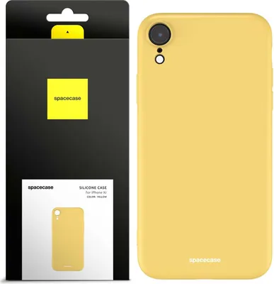 Produktbild von Spacecase Silikonhülle iPhone Xr gelb