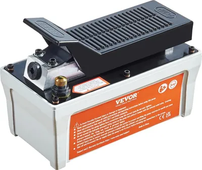 Zdjęcie produktu dla Pompa pneumatyczno-hydrauliczna, 10000 PSI, zbiornik oleju 1,6 l, sterowana nożnie, szara