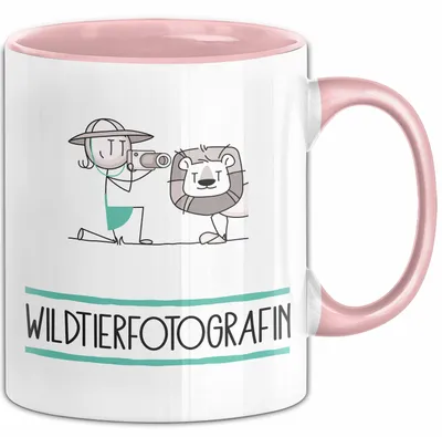 Produktbild von Geschenk für Wildtierfotografin Tasse Lustige Geschenkidee Geburtstag Ich Bin Wildtierfotografin Ich Darf Das (Rosa)
