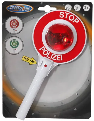 Produktbild von Polizeikelle mit 2 LED-Lichter, 1 Stück