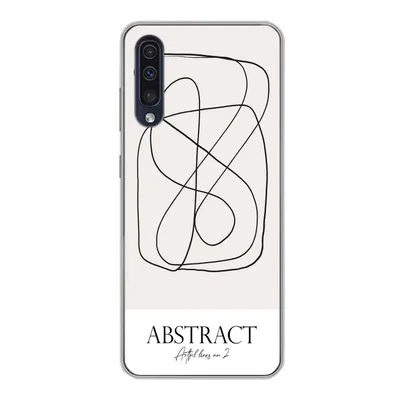 Produktbild von MuchoWow® Handyhülle Schutzhülle Hülle für Samsung Galaxy A30s Kunst - Linienkunst - Abstrakt Silikon Softcase Handy Hülle - Karteninhaber