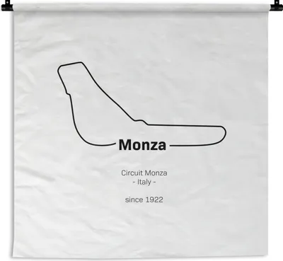 Produktbild von MuchoWow® Wandteppich Wandbehang Monza - Formel 1 - Rennstrecke 60x60 cm Tapisserie Dekoration Wandtuch - Dekorationen - Wand Decke