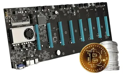 Zdjęcie produktu dla Płyta główna do kopania kryptowalut, 8 gniazd PCIe, obsługa pamięci DDR3, płyty główne