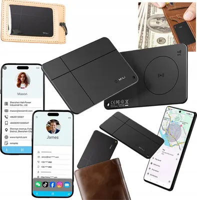 Zdjęcie produktu dla Lokalizator GPS Mili MiCard Pro karta do portfela WIZYTÓWKA DUO ANDROID IOS