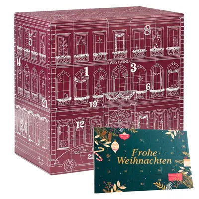 Produktbild von 2er Weihnachtskalender Set – Westwing Adventskalender 2026 Wohnen und Deko XL FORMAT + DOUG Tisch-Adventskalender