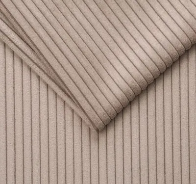 Produktbild von TAPHICEROS Cord Stoff, Beige, 100cm x 142cm, Meterware, Polsterstoff Material, Möbelstoff, Dicker Rippenstoff, Kord-Stoff, Bezugsstoff