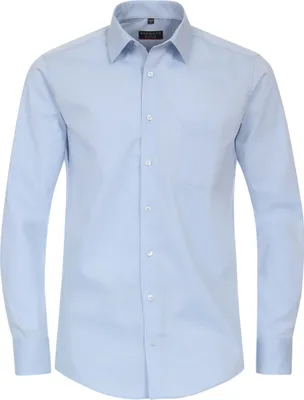 Produktbild von REDMOND Herren Businesshemd Langarm Kent Comfort-Fit Popeline Hellblau XL