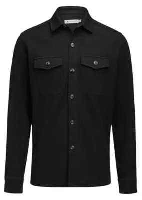 Productafbeelding van James Harvest - "Hicksville" overhemdjas voor heren, lang袖, model BC7732 (XXS) (zwart)
