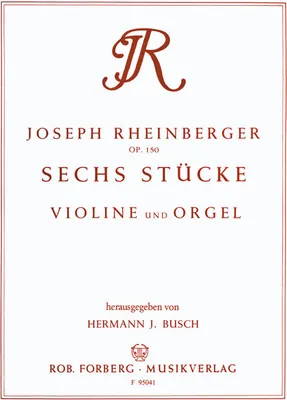 Produktbild von 6 Stücke op.150für Violine und Orgel