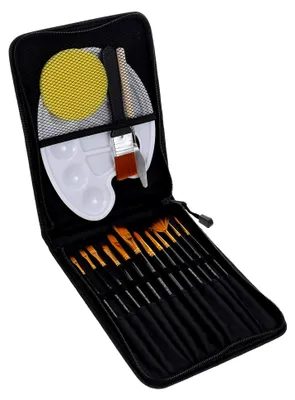 Produktbild von Pinselset für Ölfarben und Aquarellmalerei – Tragbares Malwerkzeug für Kinder