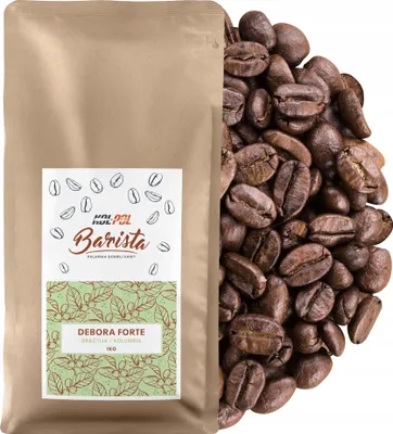 Zdjęcie produktu dla KAWA ZIARNISTA 1kg Kawa Arabica Świeżo Palona - Debora Forte x Kol-Pol