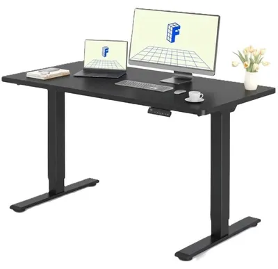 Obrázek produktu pro Výškově nastavitelný stůl QE1B-4824-EUV4, 120 x 60 cm, černý