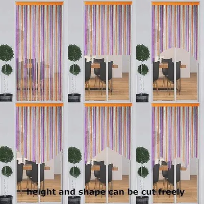 Produktbild von Regenbogengordijn für Fensterdekor - 1 Stück - Regenbogenfarben - 90 x 200 cm